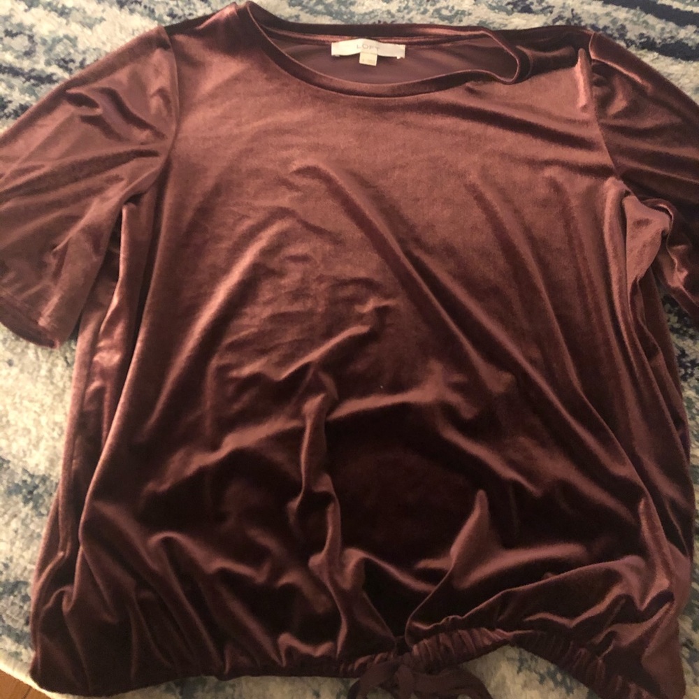 LOFT velvet shirt